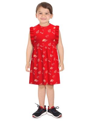 red printed frock - 18259113 - Standard Image - 4