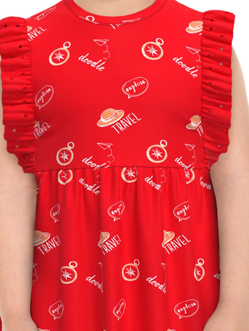 red printed frock - 18259113 - Zoom Image - 6