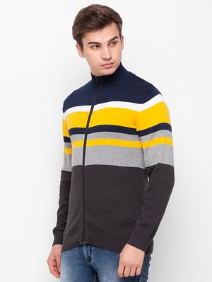 grey striped pullover - 18259421 - Standard Image - 2