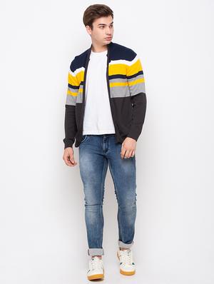 grey striped pullover - 18259421 - Standard Image - 5