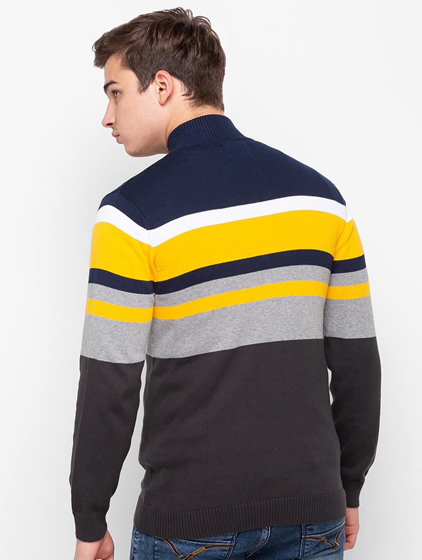 grey striped pullover - 18259421 - Zoom Image - 3