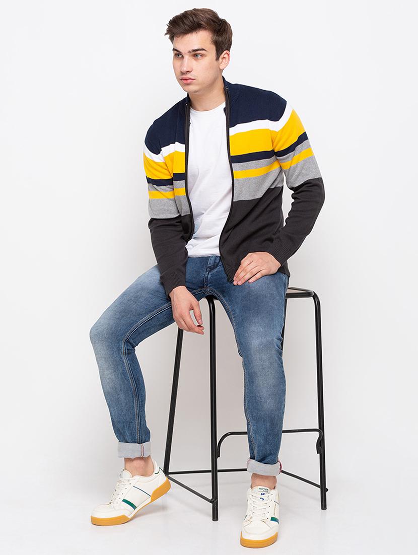 grey striped pullover - 18259421 - Zoom Image - 4