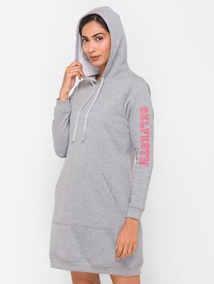 grey solid hoodies sweatshirt - 18259478 - Standard Image - 2