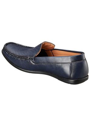 navy synthetic slip on loafers - 18259652 - Standard Image - 3