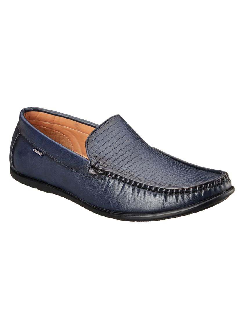 navy synthetic slip on loafers - 18259652 - Zoom Image - 1