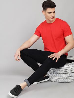 red solid t-shirt - 18260881 - Standard Image - 4