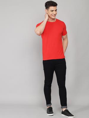 red solid t-shirt - 18260881 - Standard Image - 5