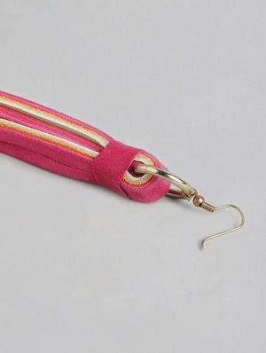 pink rubber drop earring - 18261429 - Standard Image - 3