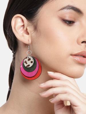 red rubber drop earring - 18261432 - Standard Image - 4