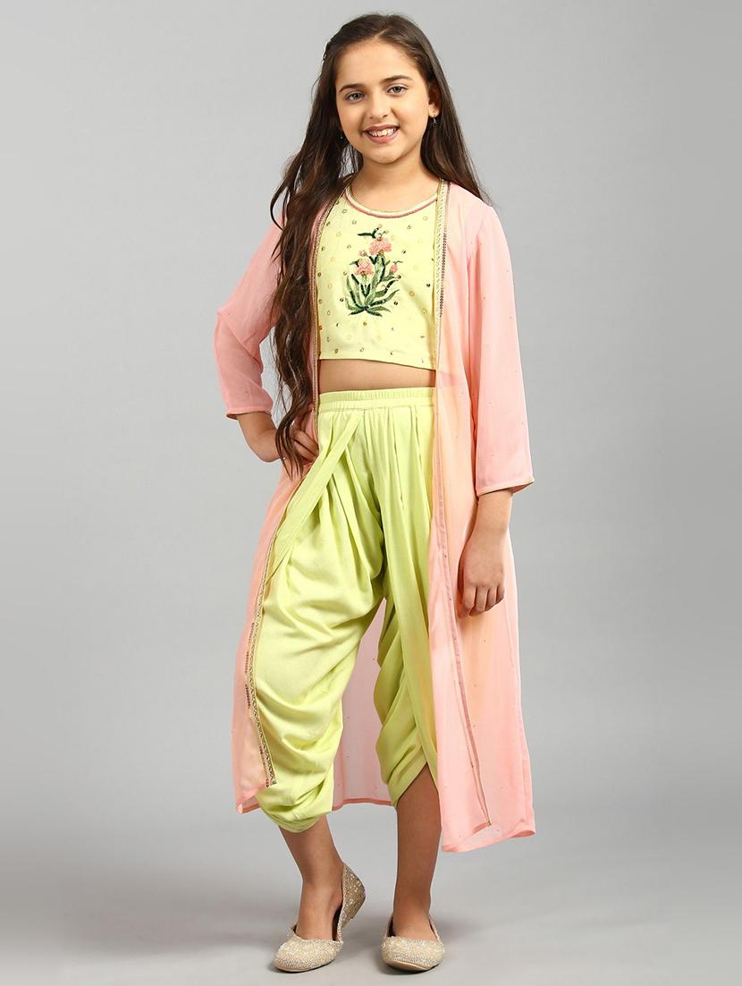 green printed lehnga choli - 18261906 - Zoom Image - 1