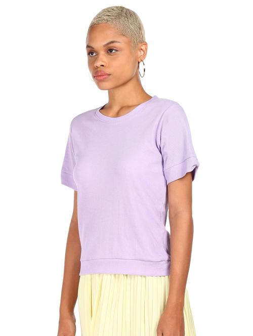 purple solid regular top - 18262093 - Standard Image - 1