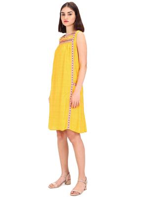 sleeveless printed fit & flare dress - 18262125 - Standard Image - 2