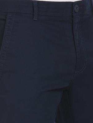 navy-blue solid casual trouser - 18262183 - Standard Image - 5