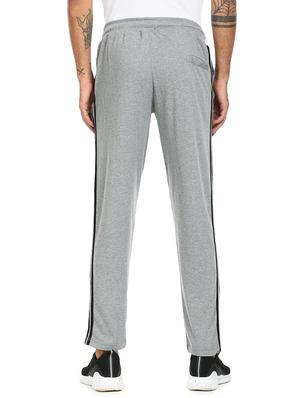 grey solid track pant - 18262247 - Standard Image - 3