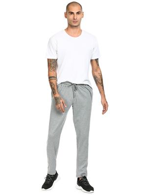 grey solid track pant - 18262247 - Standard Image - 4