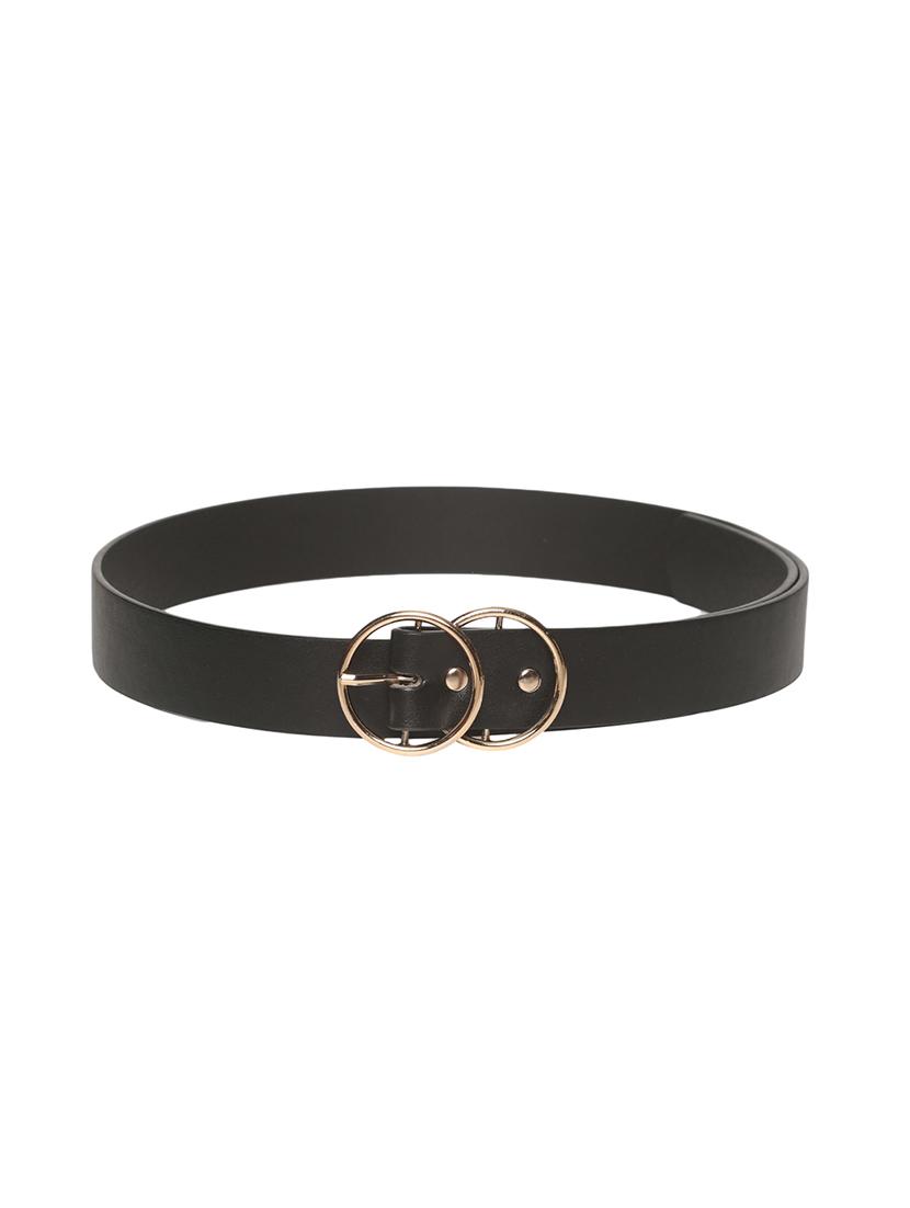 black synthetic leather) belt - 18262615 - Zoom Image - 1