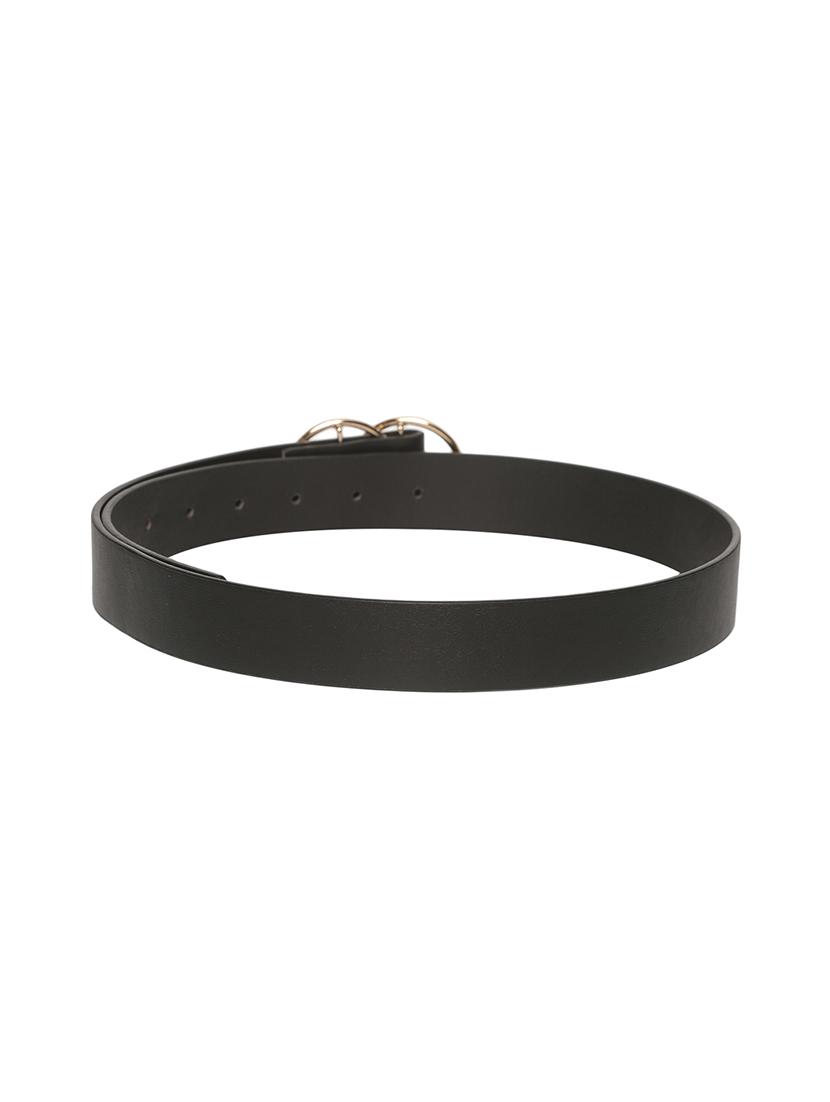 black synthetic leather) belt - 18262615 - Zoom Image - 2