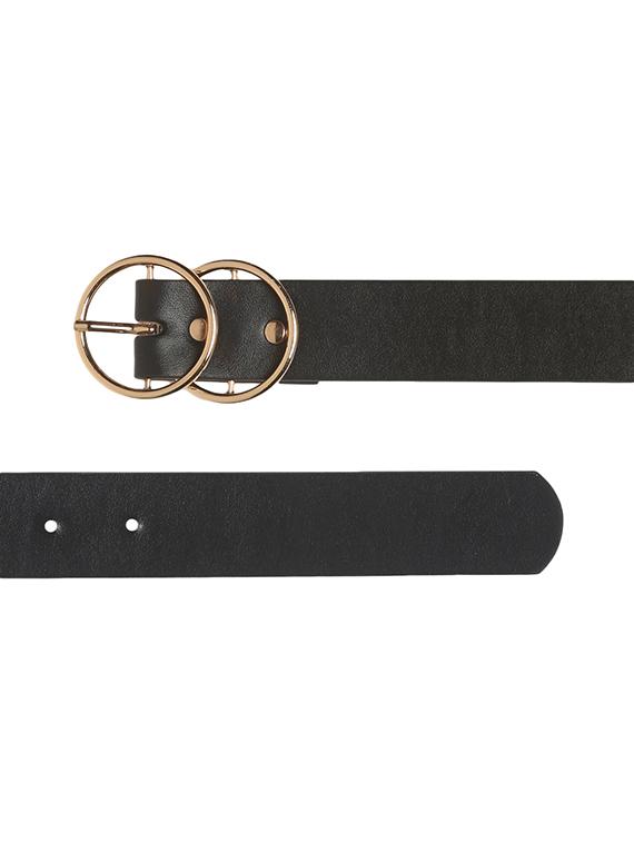 black synthetic leather) belt - 18262615 - Zoom Image - 3
