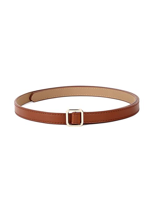 brown synthetic leather) belt - 18262661 - Standard Image - 1