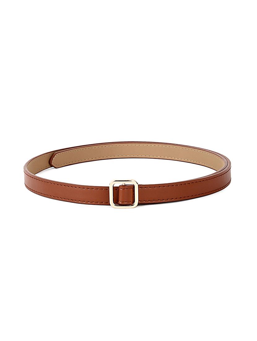brown synthetic leather) belt - 18262661 - Zoom Image - 1