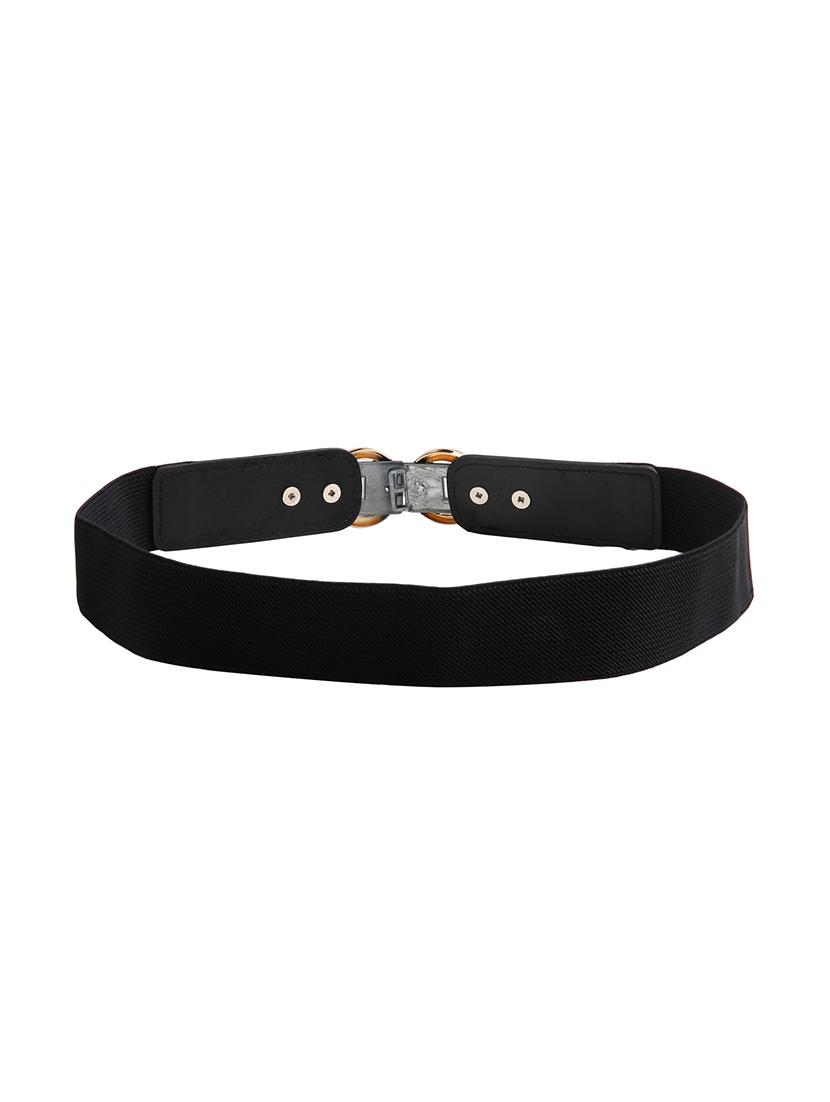 black synthetic leather) belt - 18262730 - Zoom Image - 2