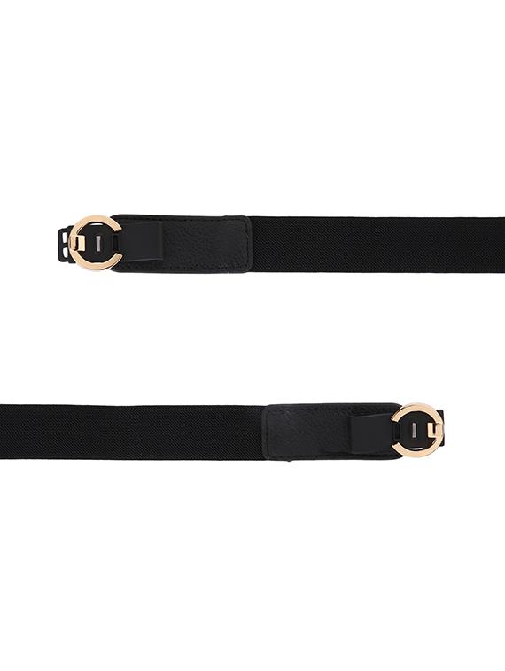 black synthetic leather) belt - 18262730 - Zoom Image - 3