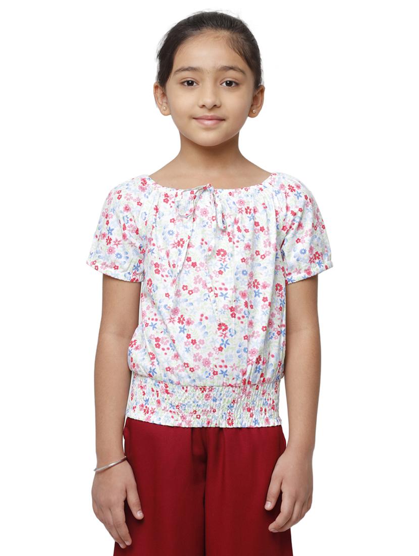 white printed regular tee - 18263115 - Zoom Image - 1