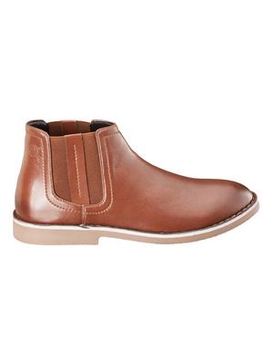 brown synthetic slip on boots - 18264257 - Standard Image - 2
