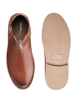 brown synthetic slip on boots - 18264257 - Standard Image - 4