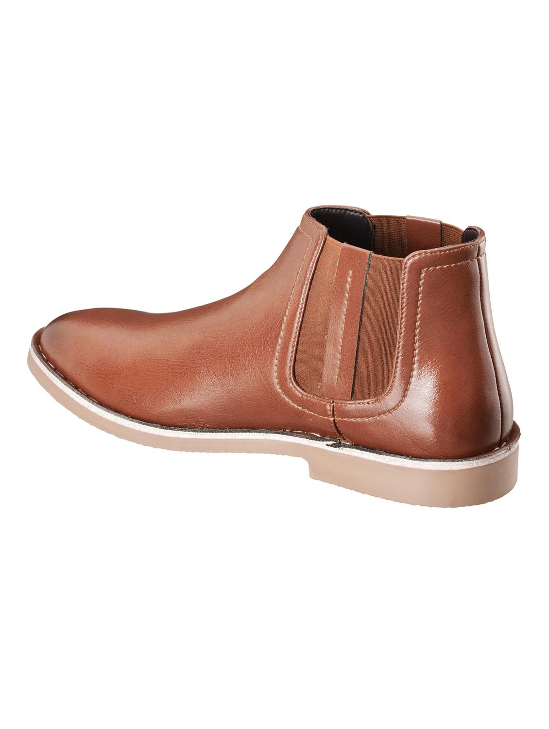 brown synthetic slip on boots - 18264257 - Zoom Image - 3
