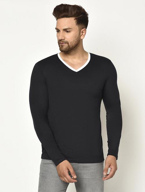 black solid t-shirt - 18264260 - Very Small Image - 1