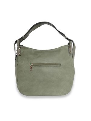 green leatherette (pu) regular handbag - 18265757 - Standard Image - 2