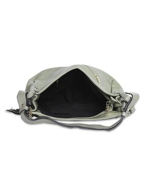 green leatherette (pu) regular handbag - 18265757 - Standard Image - 3