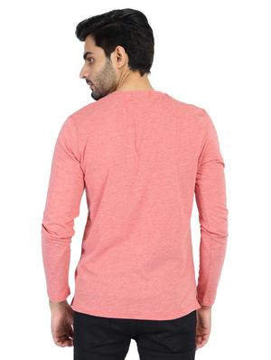 pink melange t-shirt - 18269035 - Standard Image - 3