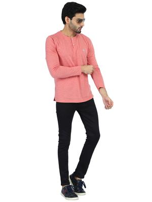 pink melange t-shirt - 18269035 - Standard Image - 4