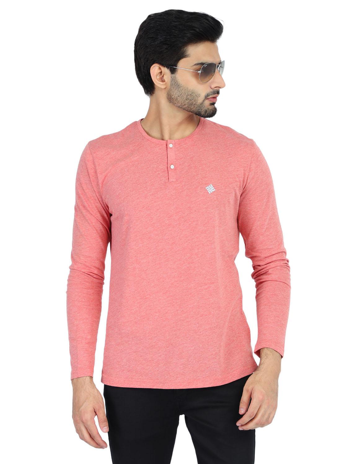 pink melange t-shirt - 18269035 - Zoom Image - 1