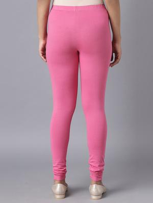 pink cotton churidars - 18269085 - Standard Image - 3