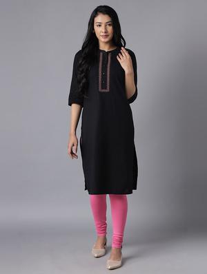 pink cotton churidars - 18269085 - Standard Image - 4