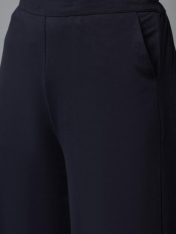 mid rise solid palazzo - 18269144 - Zoom Image - 5
