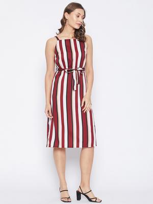 cami neck striped shift dress - 18270087 - Standard Image - 3