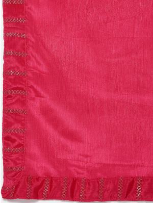 pink silk flared lehenga - 18270124 - Standard Image - 6