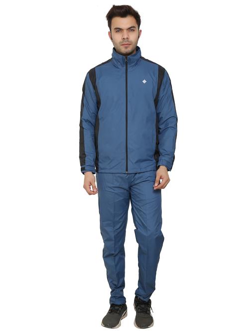 light blue color-blocked track suit - 18270735 - Standard Image - 1