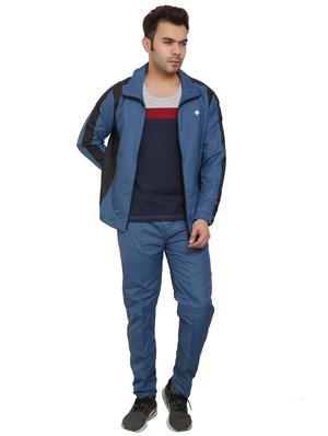 light blue color-blocked track suit - 18270735 - Standard Image - 5