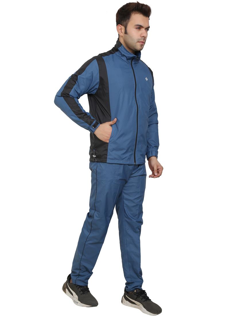 light blue color-blocked track suit - 18270735 - Zoom Image - 2