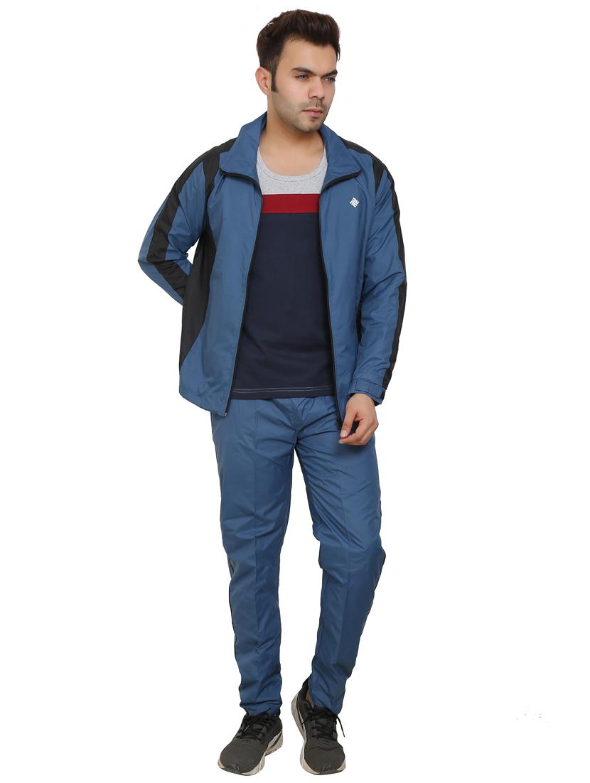 light blue color-blocked track suit - 18270735 - Zoom Image - 5