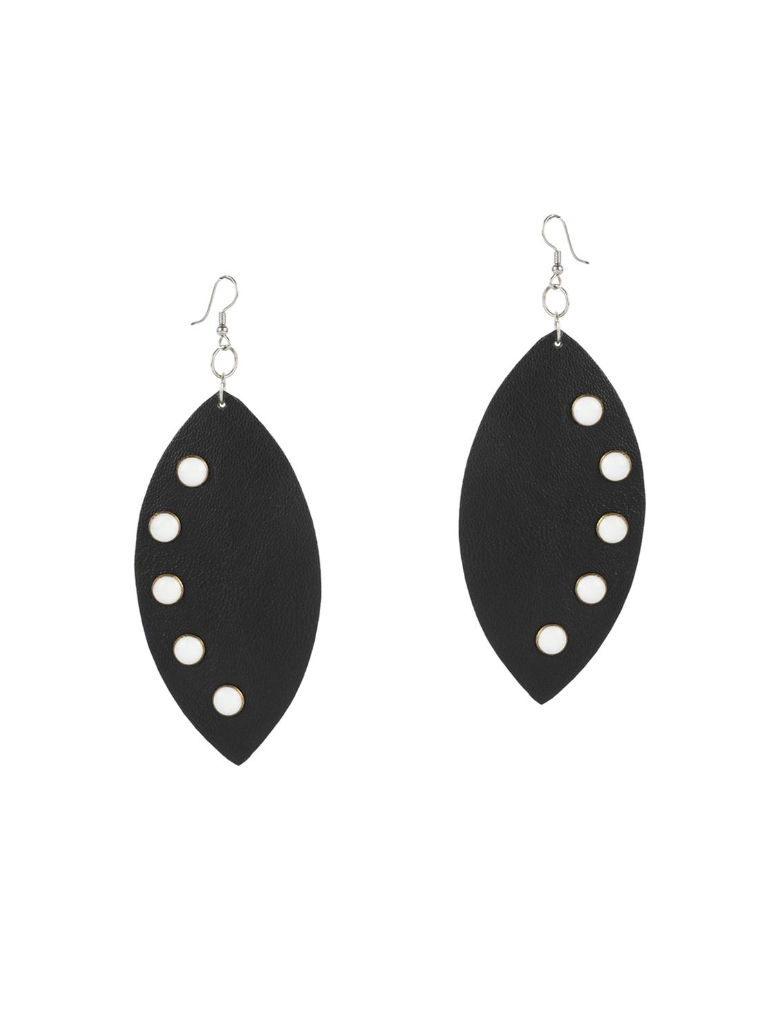 black rubber drop earring - 18270940 - Zoom Image - 2