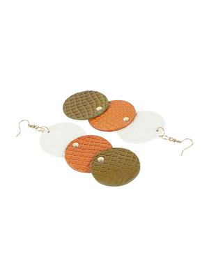 white rubber drop earring - 18270944 - Standard Image - 3