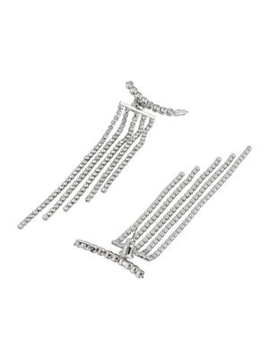 silver metal earring - 18271427 - Standard Image - 3