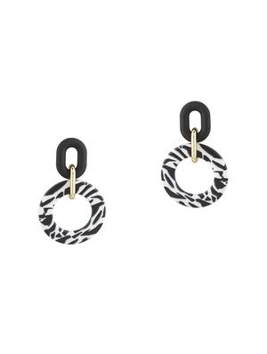 black metal drop earring - 18271450 - Standard Image - 2