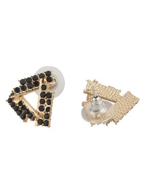 black metal studs earring - 18271456 - Standard Image - 3